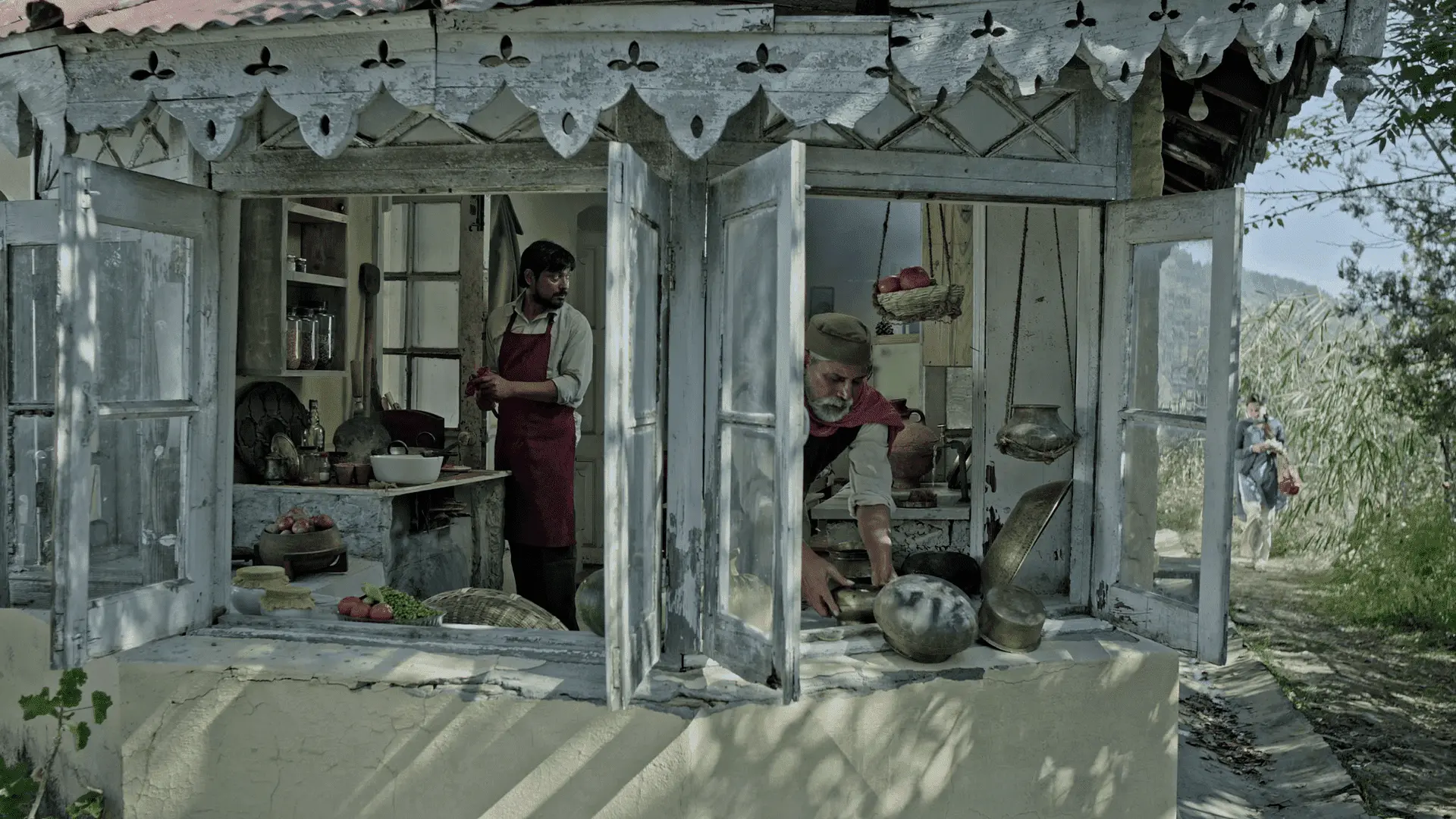 Josef and Maularam in Kitchen