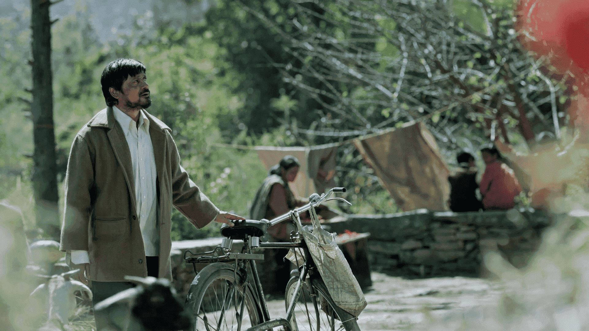 Josef with his bicycle